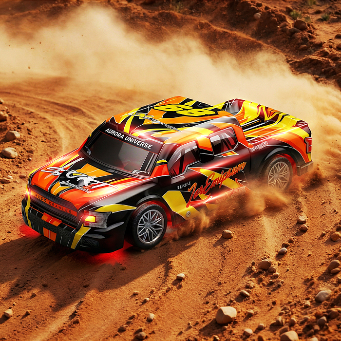 Машина 11510 "Горный властелин" р/у, 27 MHz. (свет) в коробке