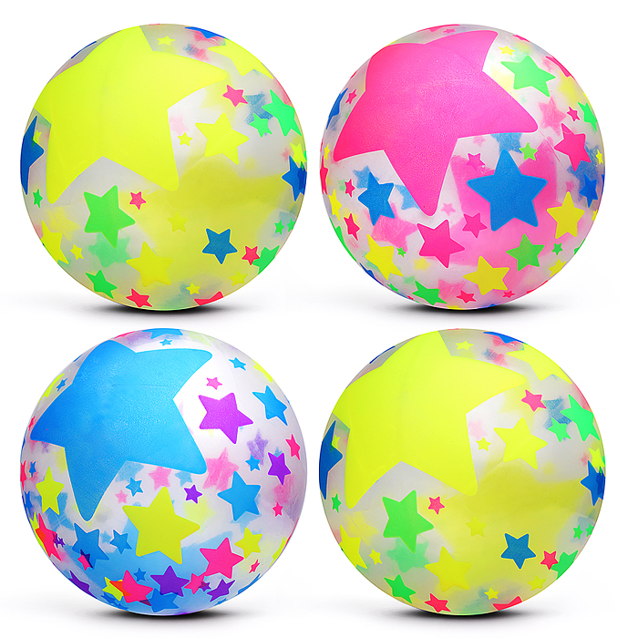 Мяч надувной детский PVC 00-8106 "Звёздный гол" 22см 