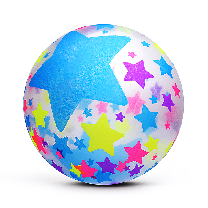 Мяч надувной детский PVC 00-8106 "Звёздный гол" 22см 