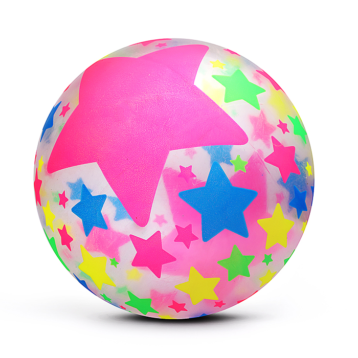 Мяч надувной детский PVC 00-8106 "Звёздный гол" 22см 