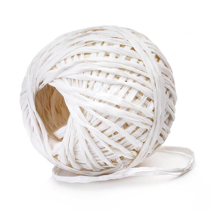 Шпагат полипропиленовый (длина 50 м, диаметр 1,1 мм, 500 текс) цвет белый, в термоусадочно