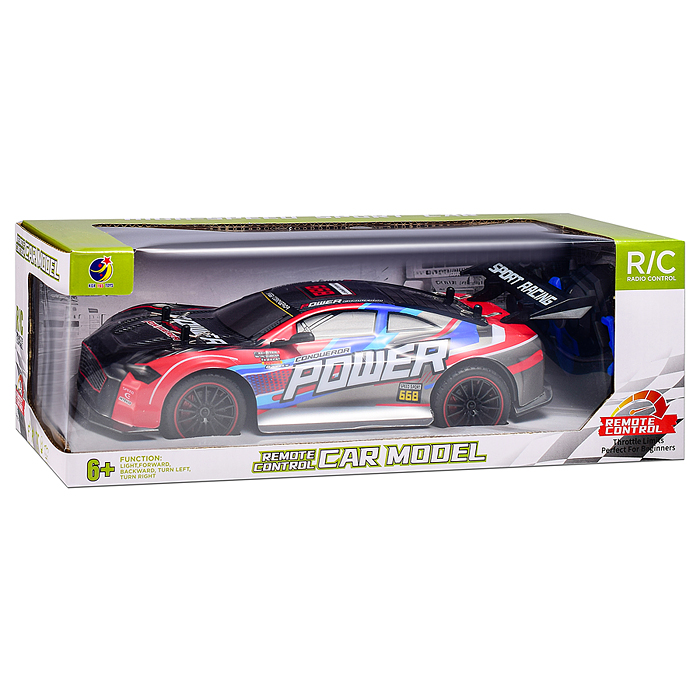 Машина KQX165-R11 "Турбо-рейс" р/у, 27 MHz. в коробке  