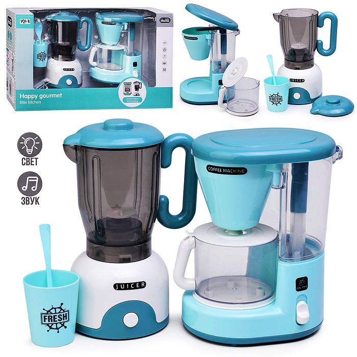 Бытовая техника A2101-5 "Кофемашина, блендер" в коробке