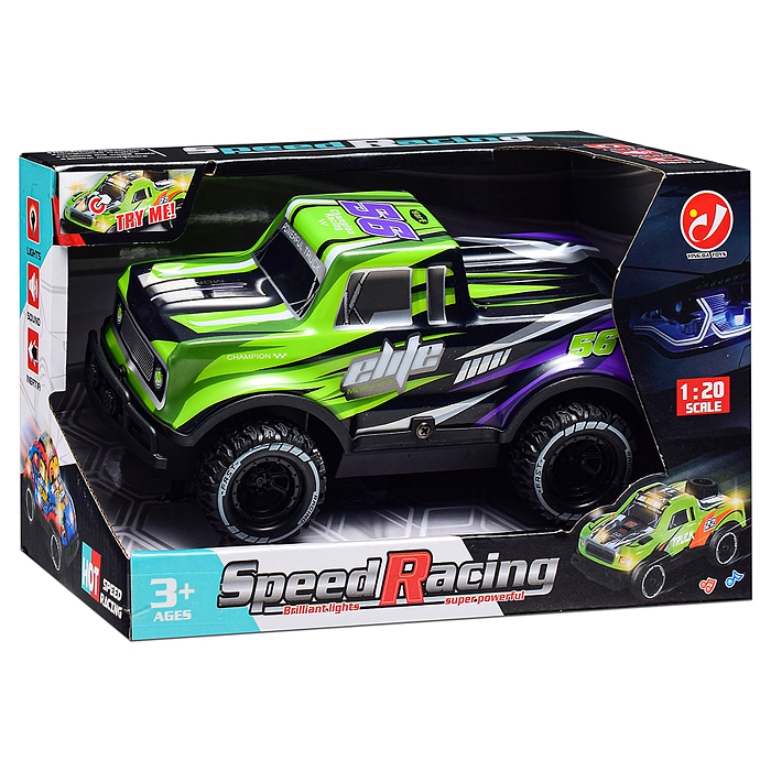 Машина YD080-1 "Вседорожник" 1:20, свет, звук, в коробке