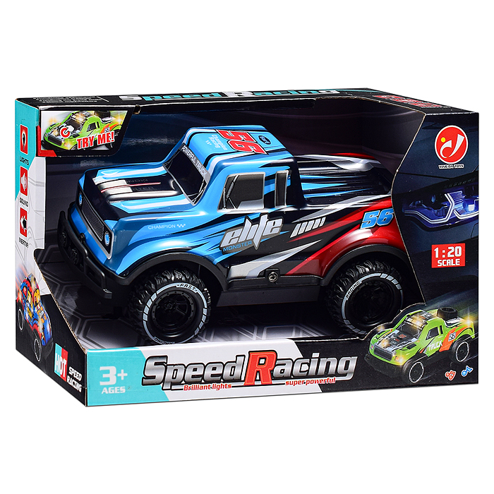 Машина YD080-1 "Вседорожник" 1:20, свет, звук, в коробке