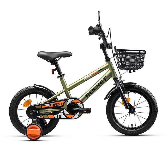 Велосипед 12" Rocket First, цвет хаки