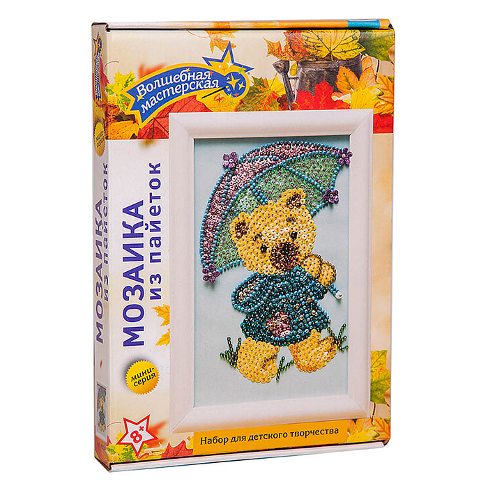 Мозаика из пайеток "Медвежонок"