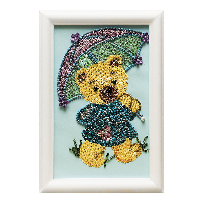 Мозаика из пайеток "Медвежонок"