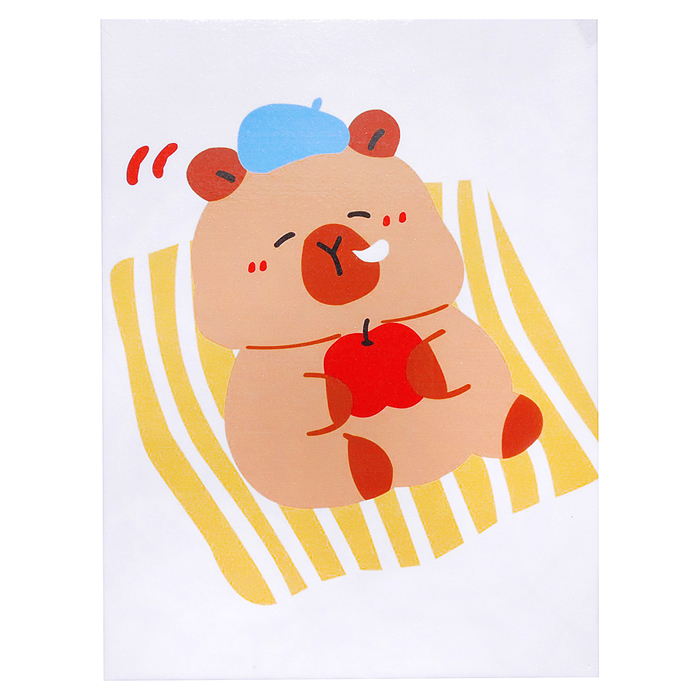 Набор творческая мастерская MKX-17 "Капибара на отдыхе" 30*40 см.