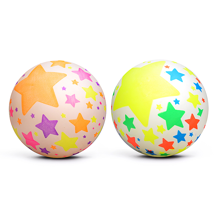 Мяч надувной детский PVC 00-8105 "Звёздный мяч" 22см 
