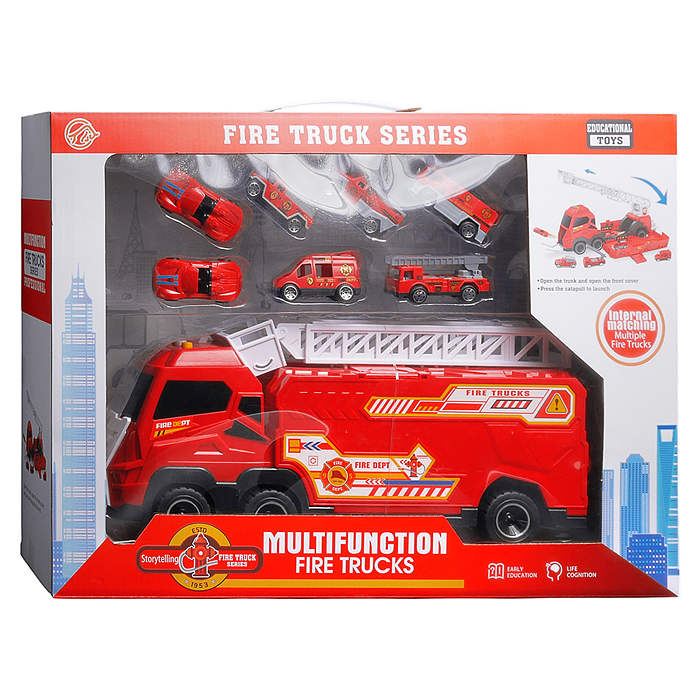 Машина 356-1 "Пожарная команда" в коробке 