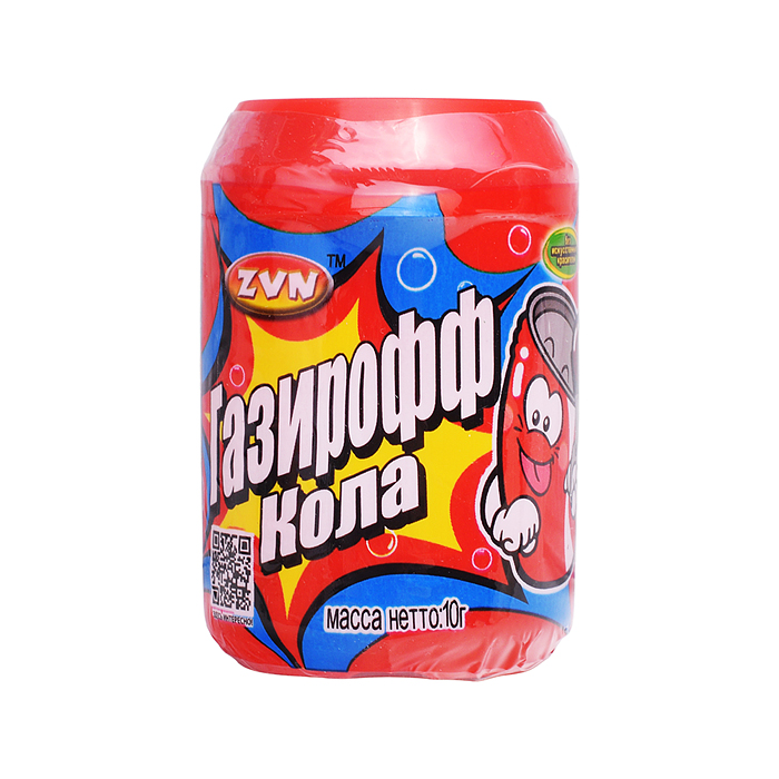 Конфета "Газирофф" со вкусом лимона, со вкусом колы 10г*30шт