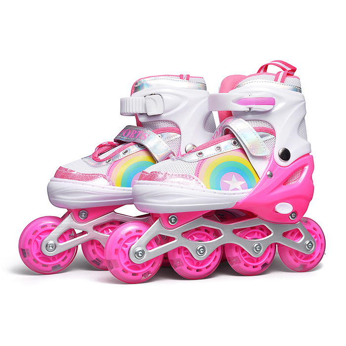 Ролики детские, размер M (цвет розовый)