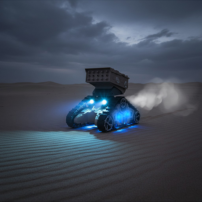 Машина 128A-50 "Гусеница" р/у, 27 MHz. в коробке