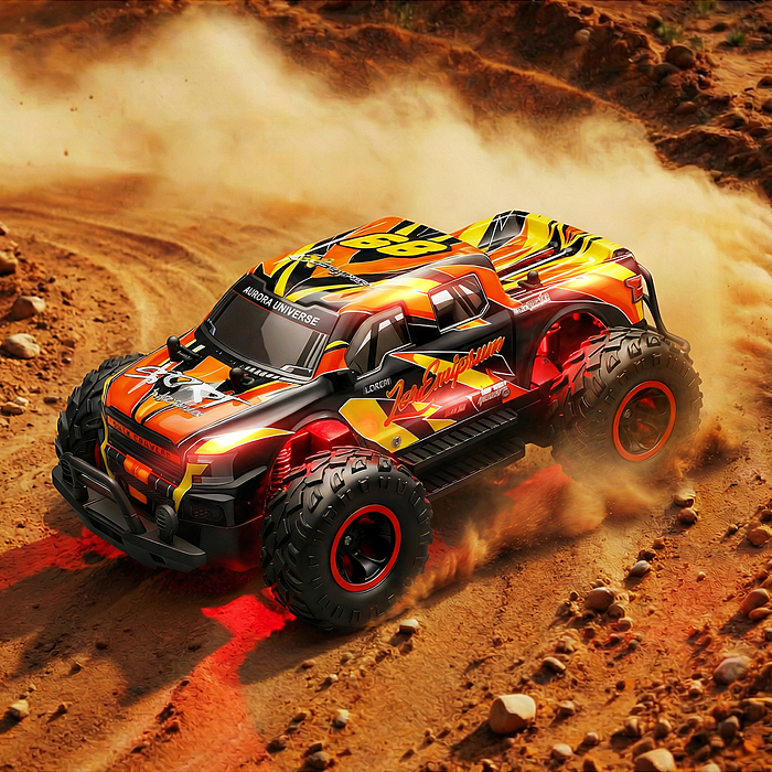 Машина 11513 "Горный" р/у, 27 MHz. (свет,звук) в коробке