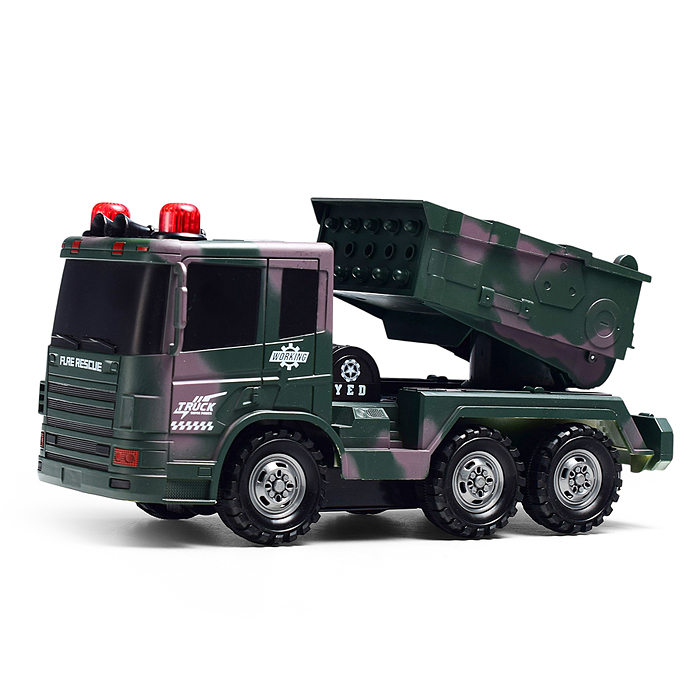 Машина 128A-43 "Военный самосвал" р/у, 27 MHz, в коробке