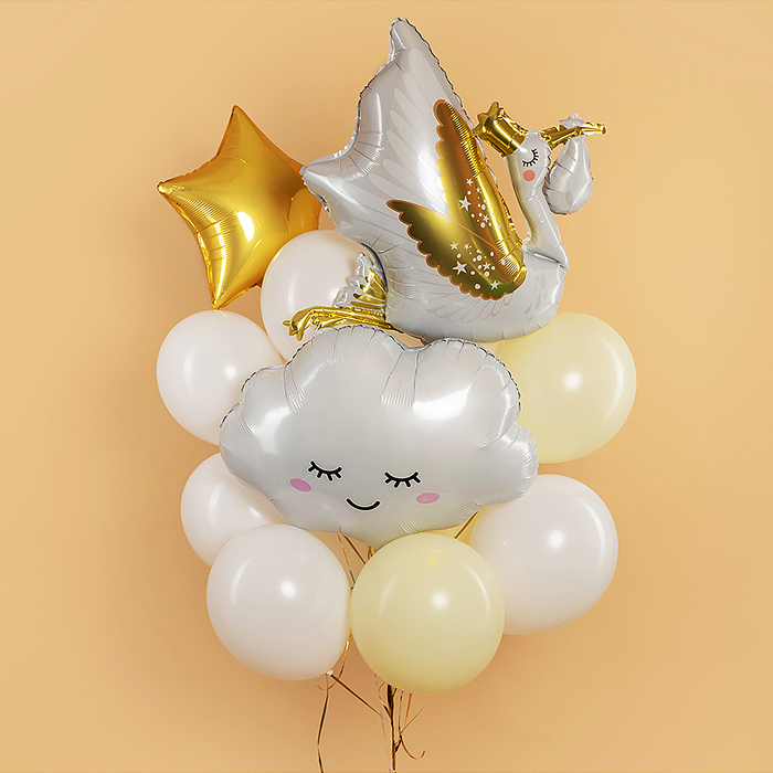 Шар (34''/86 см) Фигура, Аист, 1 шт. в уп.