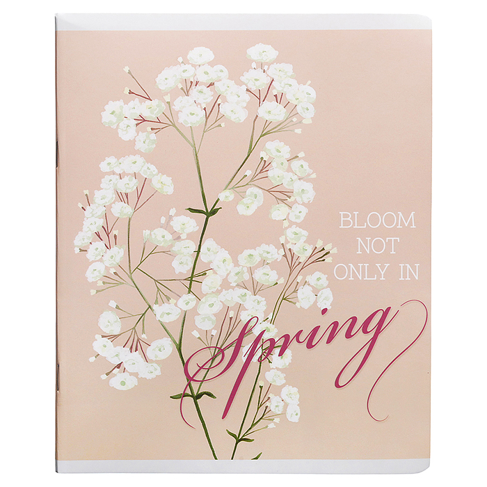 Тетрадь 48л. клетка "Spring" А5 скрепка