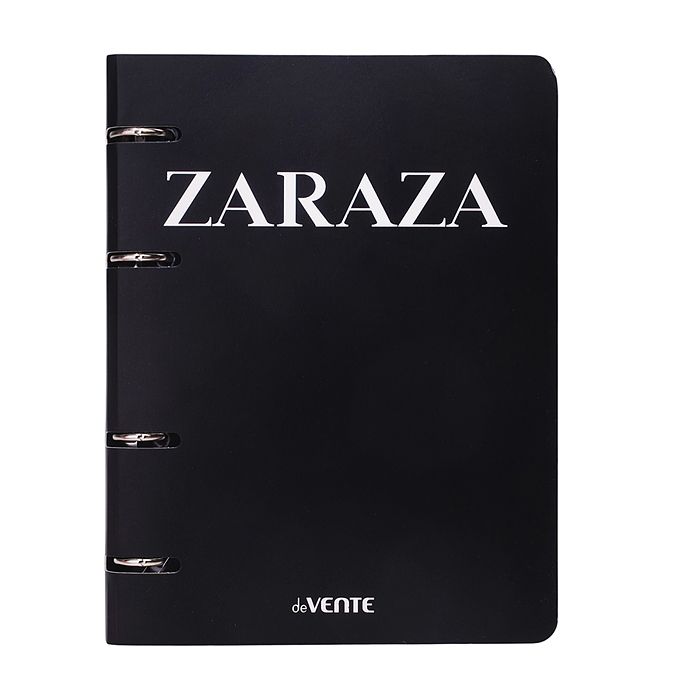 Тетрадь на кольцах А5 (160x212 мм) со сменным блоком "Zaraza" 120 листов, блок офсет 60 г/м