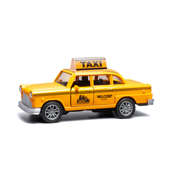 Такси инерционная машинка вид С die-cast , 1:32