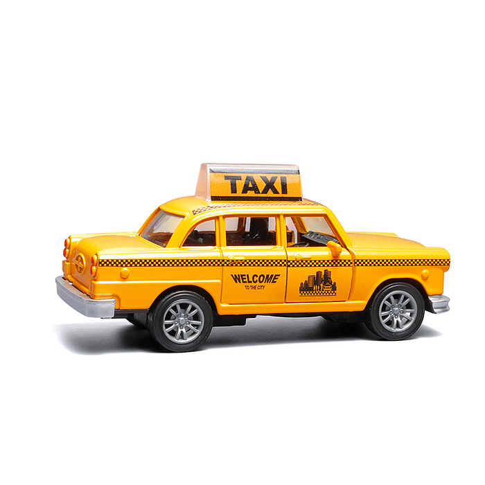 Такси инерционная машинка вид С die-cast , 1:32