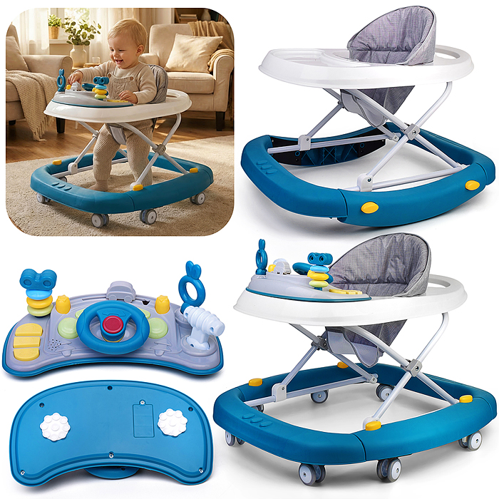 Ходунки 00-8303 "Мастер ходьбы" (цвет серо-голубой)