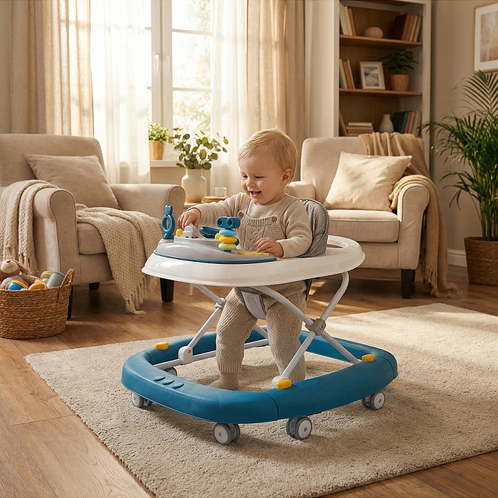 Ходунки 00-8303 "Мастер ходьбы" (цвет серо-голубой)