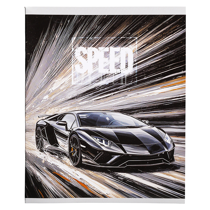 Тетрадь 40л. клетка "Speed" А5 скрепка