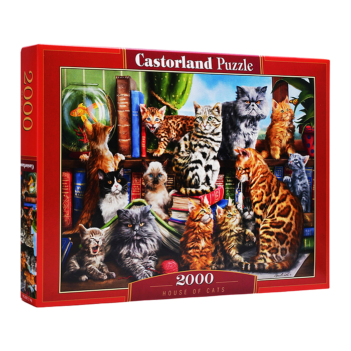 Пазлы 2000 "Кошки"