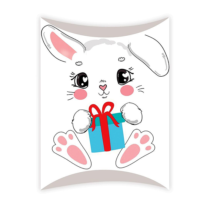 Коробочка для подарка без надписи (зайчик)