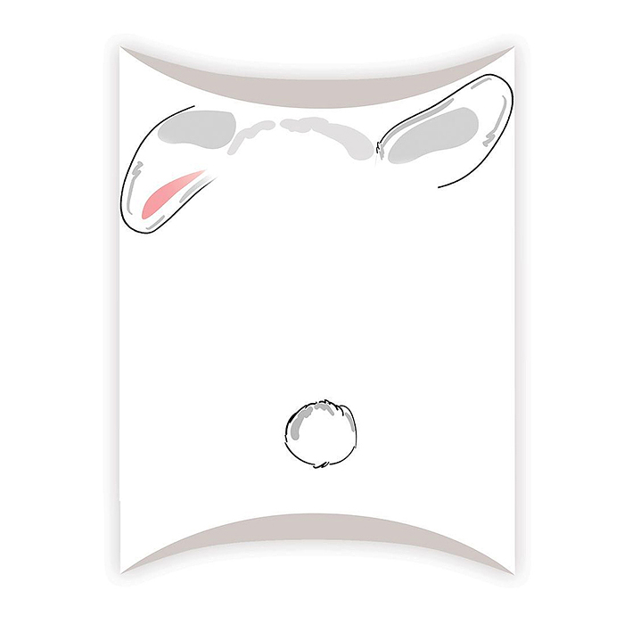 Коробочка для подарка без надписи (зайчик)