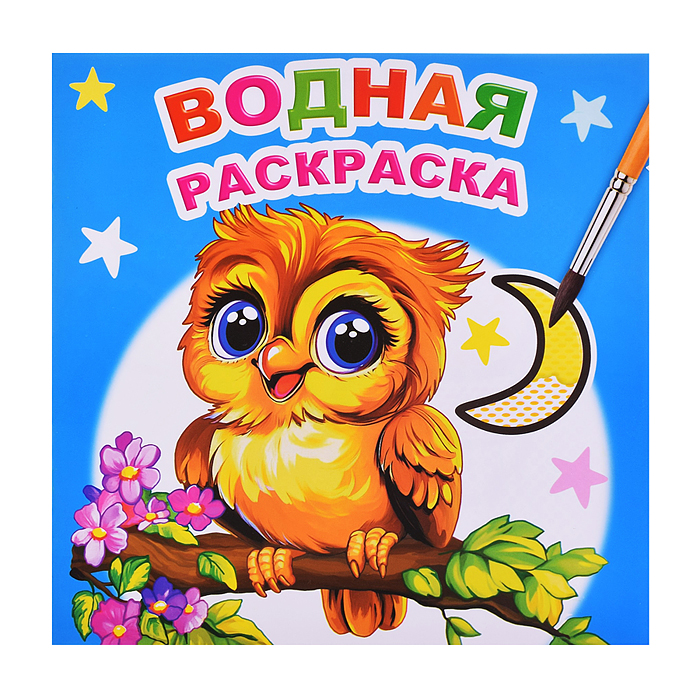 Водная раскраска. Совенок