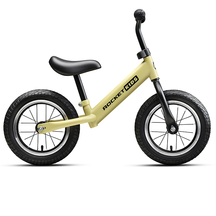Беговел 12" Rocket, колеса надувные, цвет песочный.