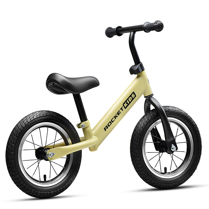 Беговел 12" Rocket, колеса надувные, цвет песочный.