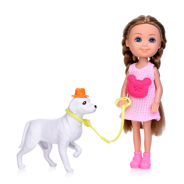 Кукла с аксессуарами 57847 "Ника с собачкой" в коробке