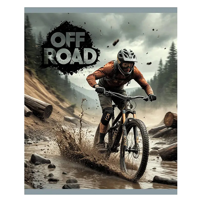 Тетрадь 48л. клетка "Off Road" А5 скрепка