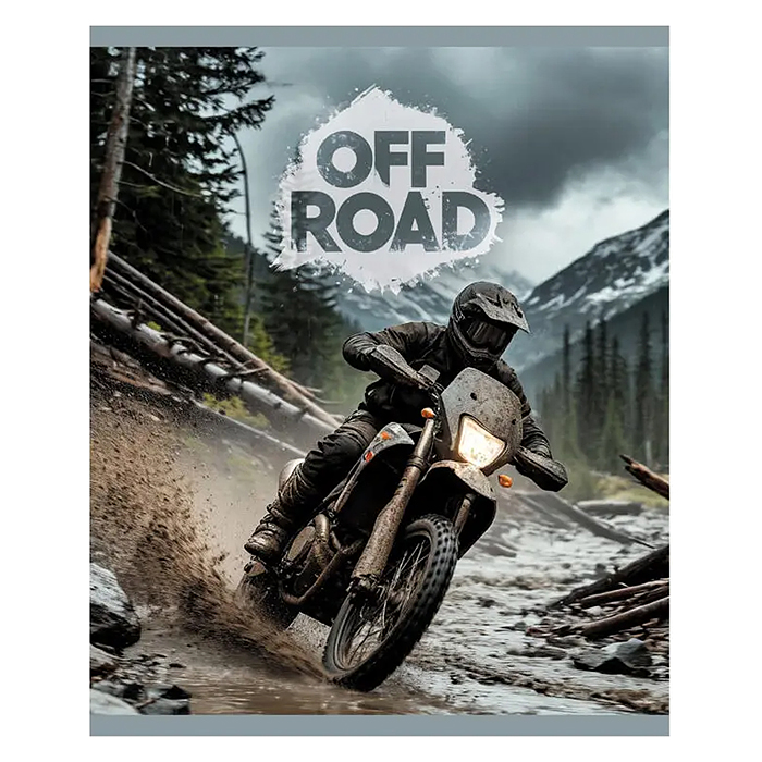 Тетрадь 48л. клетка "Off Road" А5 скрепка