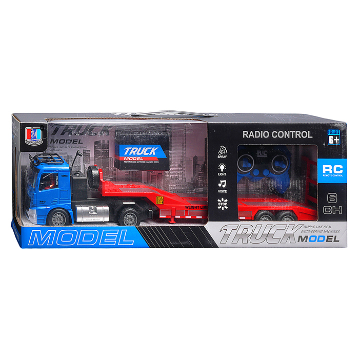 Машина 689-962 "Перевозчик" 1:20,  р/у, 27 MHz, (USB) в коробке