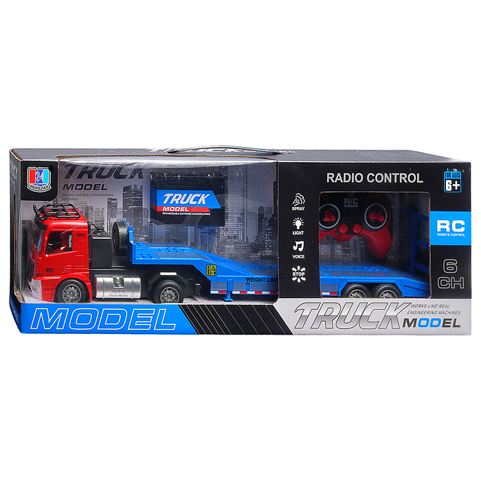 Машина 689-962 "Перевозчик" 1:20,  р/у, 27 MHz, (USB) в коробке