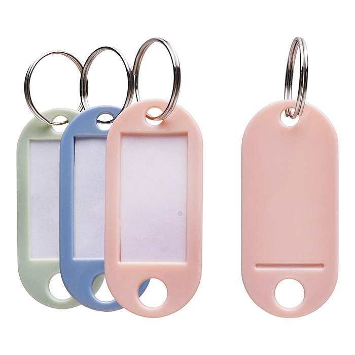 Брелок для ключей "SigNATURE" непрозрачный пластик, 50x22 мм, размер инфо-окна 30x15 мм, ме