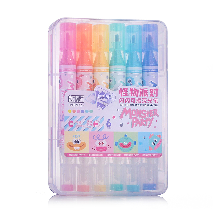 Набор фломастеров  ПИШИ - СТИРАЙ  6  пастельных  цветов в пенале с европодвесом 