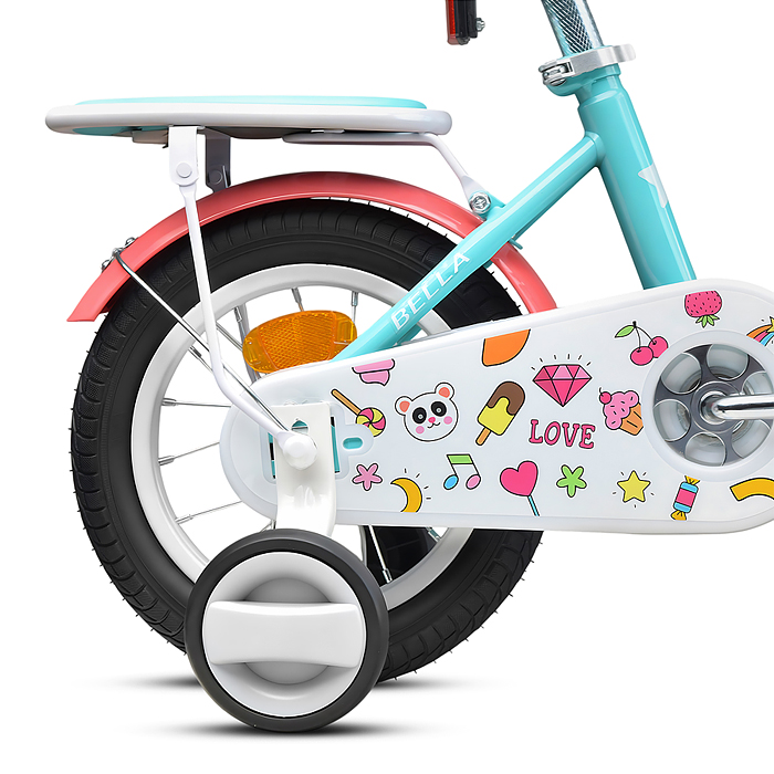 Велосипед 12" Rocket Bella, цвет бирюзовый