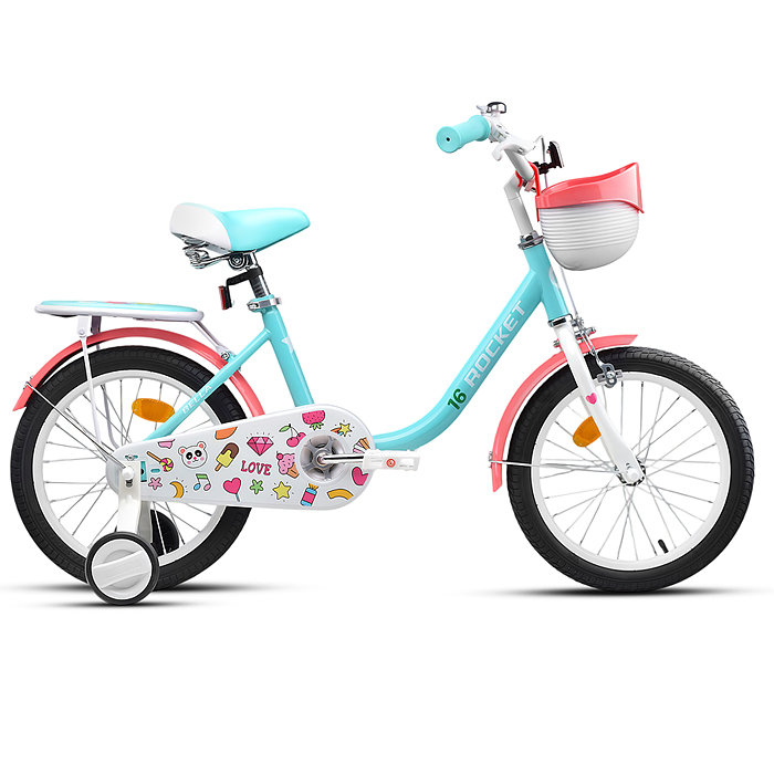 Велосипед 16" Rocket Bella, цвет бирюзовый