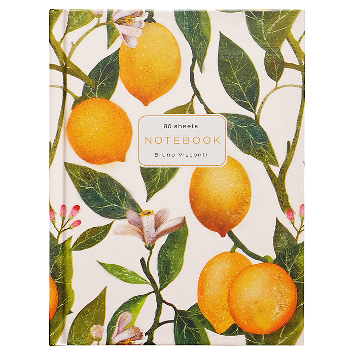 Блокнот-престиж А6 80 л. "Flora. Paradise. Lemons"