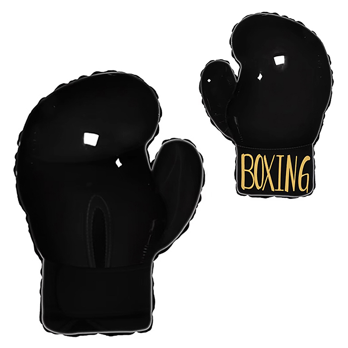 Шар (26''/66 см) Фигура, Боксерская перчатка, Черный, 1 шт. в уп.