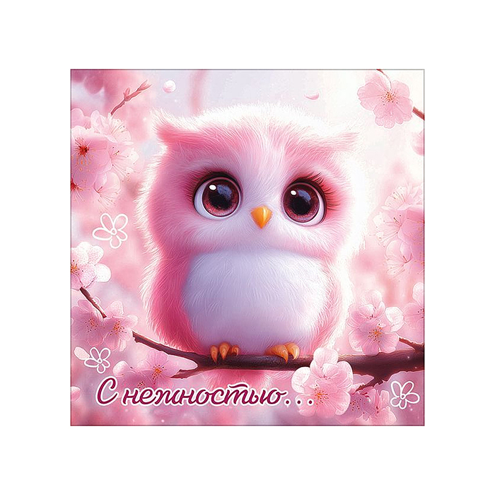 Двойная бирка для подарка "С нежностью..."