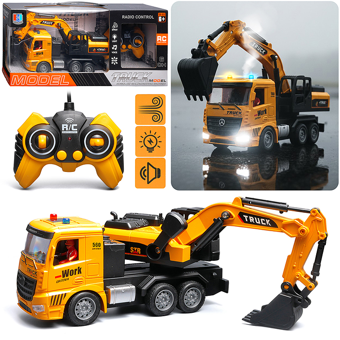 Машина 689-963 "Бортовой автомобиль" 1:20,  р/у, 27 MHz, (USB) в коробке