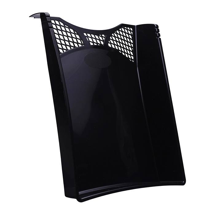 Лоток для бумаг горизонтальный "Simple" размер 33x26x6 см, непрозрачный черный