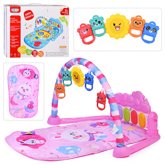 Коврик развивающий 368-82P "Милый зайчик" в коробке