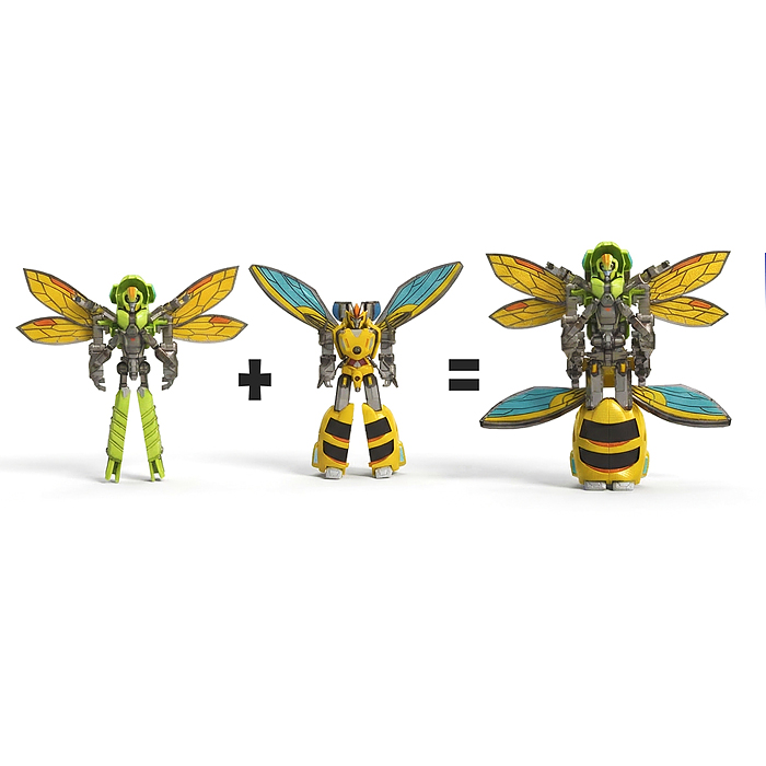 Робот A778-21 трансформирующийся в фантастических насекомых, в коробке